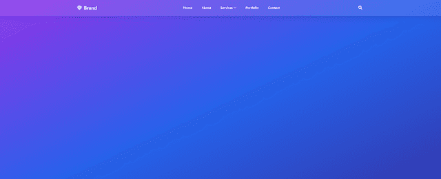 Glassmorphism Navigation Bar
